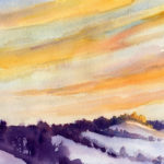 Morning Sky And Clouds - Watercolor Painting Lesson