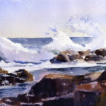 Paint A Seascape In Watercolor With Wave