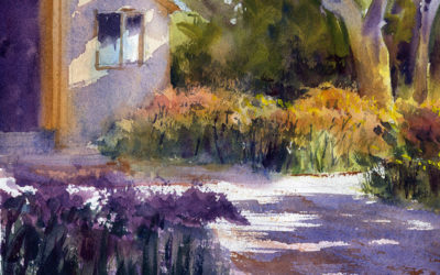 A Garden Path Watercolor Painting Lesson