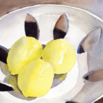Painting Lemons In Light Bowl