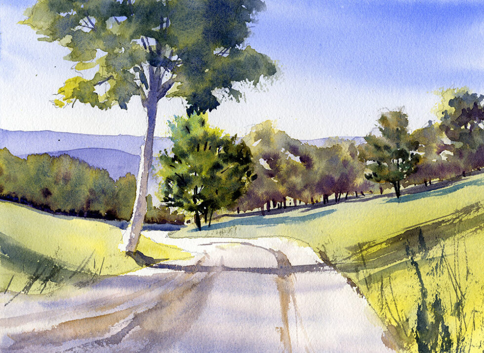 Painting Trees In Watercolor How We See Trees Watercolor Methods