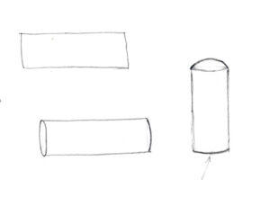 Cylinders are simple shapes that are easy to draw and are the basic underlying shape for many common objects