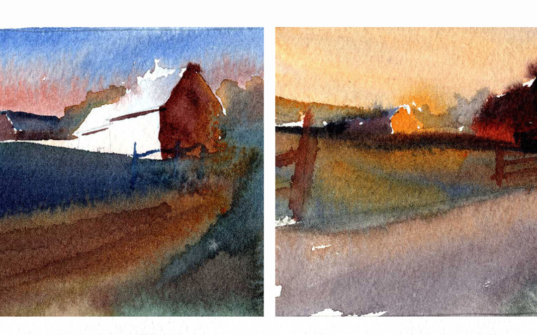 Value To Color – Color Studies For Morning and Evening Light