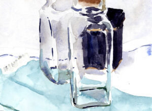 how to paint clear glass watercolor painting lesson