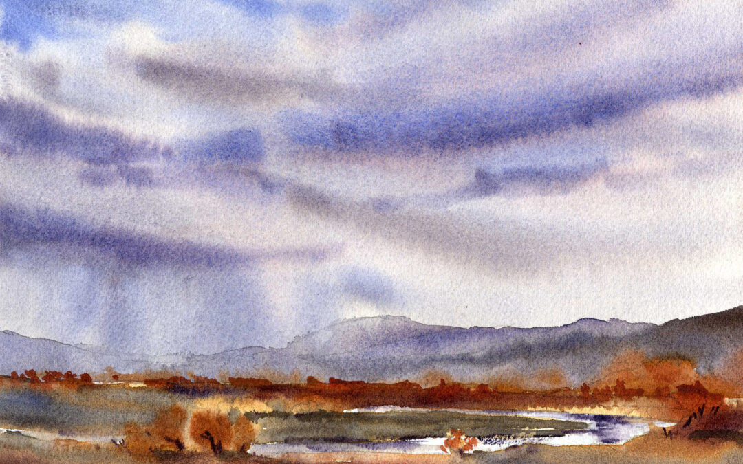 Paint An Overcast Sky In Watercolor